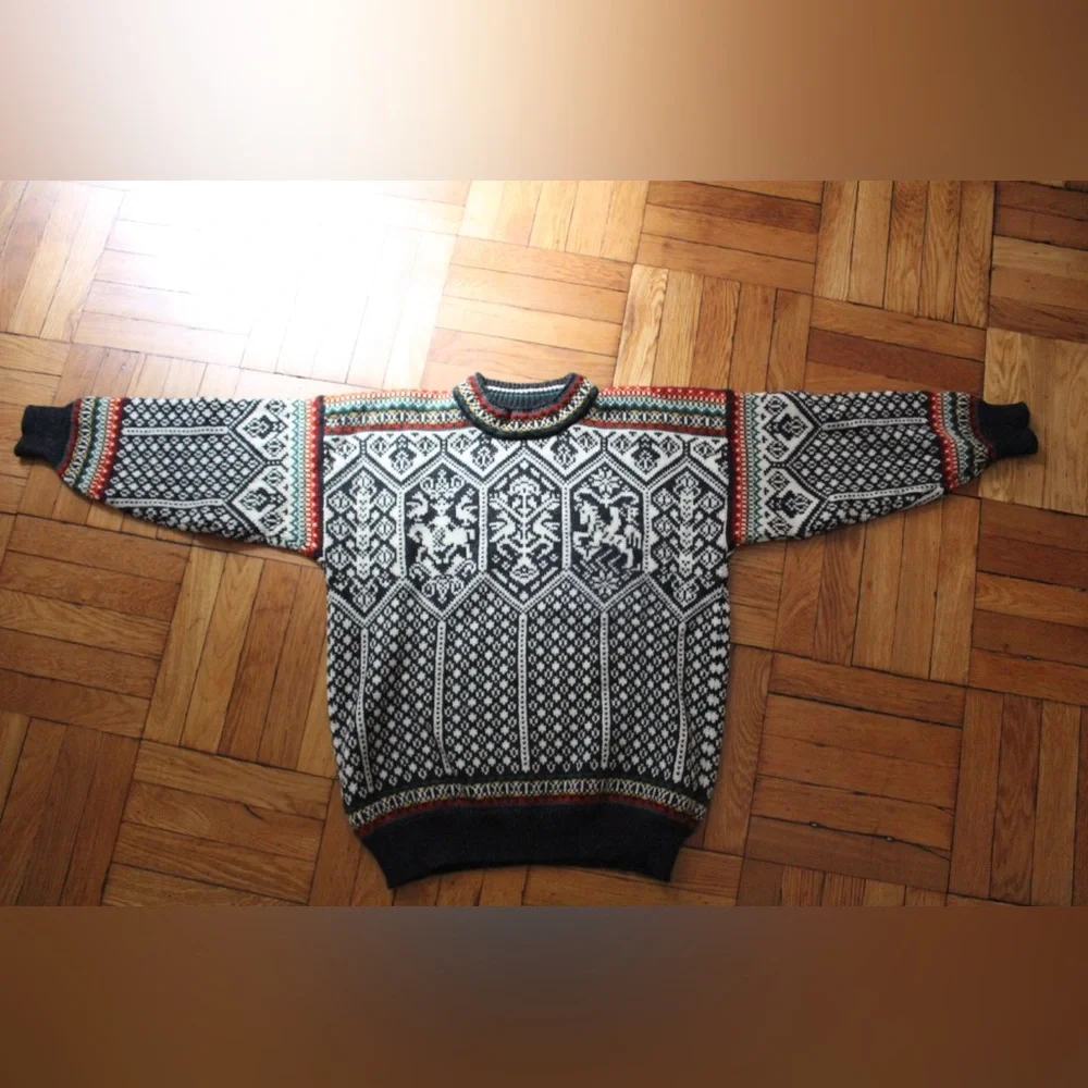 Vintage Dale of Norway 1994 Lillehammer Winter Olympics Wool Sweater - Picture 7 of 8